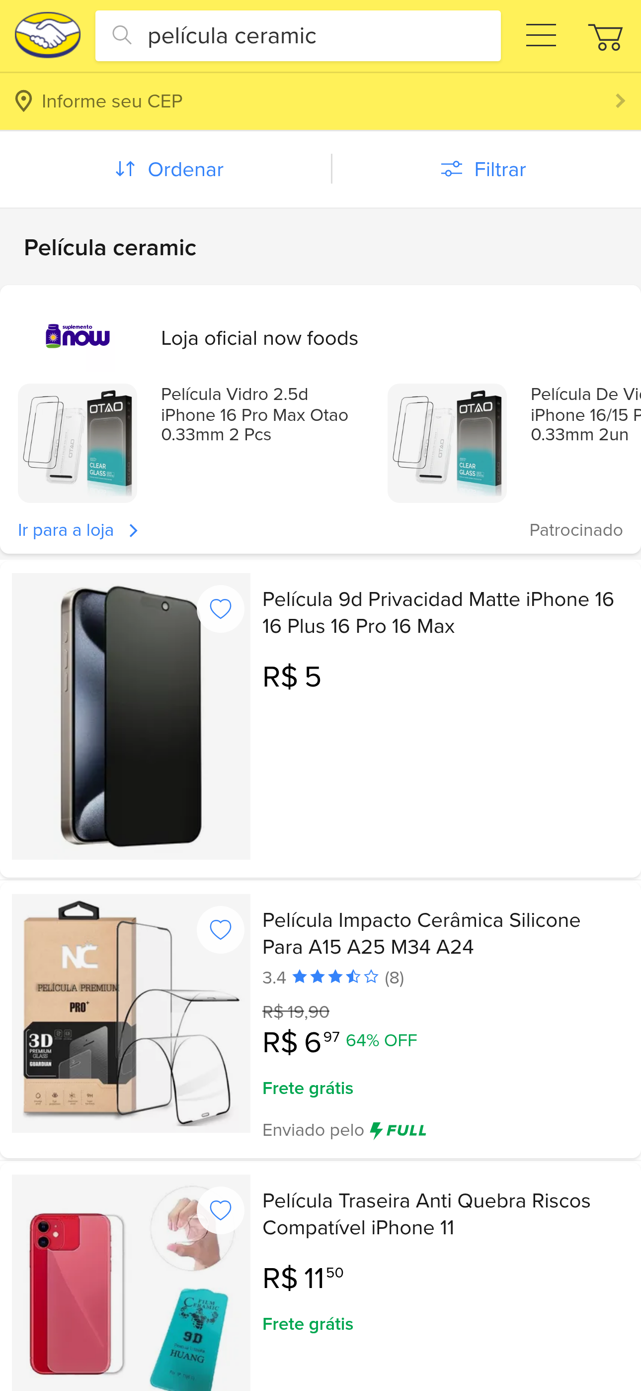 Películas Cerâmicas no Mercado